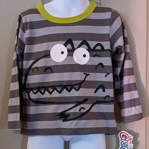 New Gerber graduates boy's long sleeve shirt dinosaur size 3T, T1A